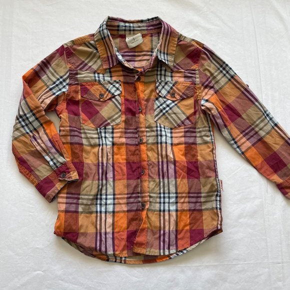 Smith's American Paid Button Up Shirt size 7 - Picture 2 of 6